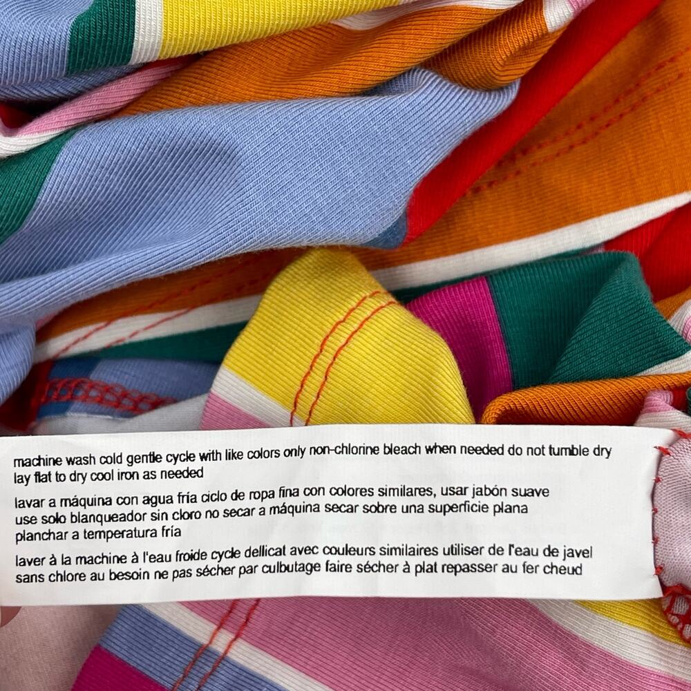 ELOQUII Dress Size 26 Stripe Curvy Plus Wrap Super Stretchy Candy Rainbow NWT - Picture 14 of 14
